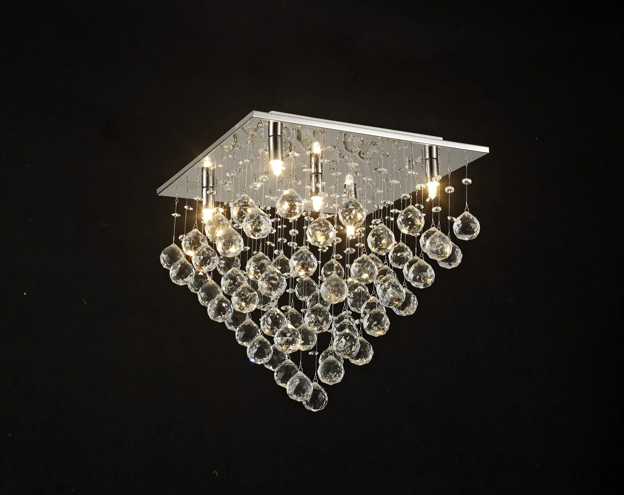 IL30788  Colorado Crystal Ceiling 5 Light